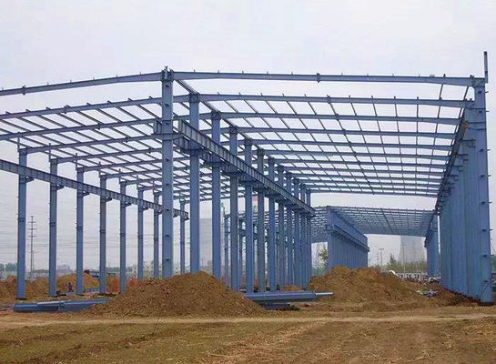 पूर्वनिर्मित स्टील फ्रेम संरचना धातु भवन / स्टील बिल्डिंग निर्माण कार्यशाला
