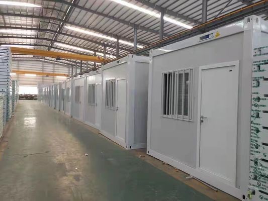 ग्लास ऊन पैनलों के साथ जस्ती प्रीफैब कंटेनर हाउस