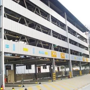 बहु-मंजिला बड़े स्पैन प्रीफैब स्टील पार्किंग संरचना Q235B Q355B