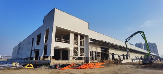बड़े स्पैन प्रीफैब स्टील संरचना गोदाम Q235B Q355B
