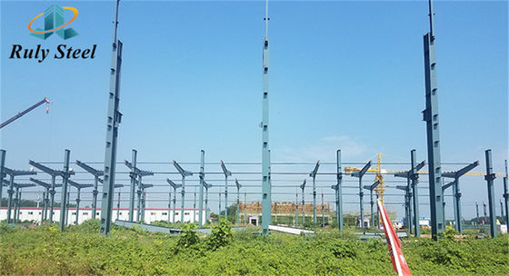 उच्च गुणवत्ता वाले हल्के वजन तैयार निर्मित पूर्वनिर्मित भवन पूर्वनिर्मित औद्योगिक निर्माण गोदाम