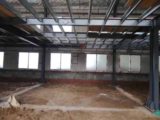 औद्योगिक हल्के इस्पात पूर्वनिर्मित संरचना धातु फ्रेम निर्माण भवन गोदाम