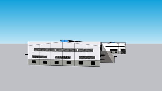 50 साल के जीवन काल के साथ प्रीफैब स्टील संरचना कार्यशाला