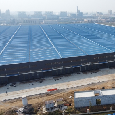 एच बीम स्टील स्ट्रक्चर वेयरहाउस Q235B Q355B ASTM A36