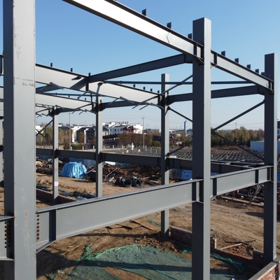 कस्टम पूर्वनिर्मित स्टील फ्रेम कार्यशाला Q235B Q355B ASTM A36
