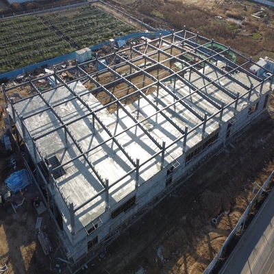 Prefab इस्पात संरचना कार्यशाला फ्रेम Q235B Q355B सामग्री
