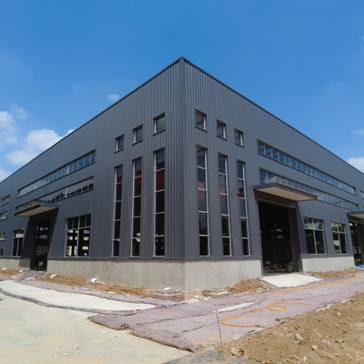 प्रीफैब स्टील स्ट्रक्चर वेयरहाउस Q235B Q355B ASTM A36 मटेरियल