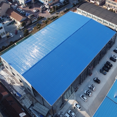 Q235B Q355B ASTM A36 स्टील के साथ पूर्वनिर्मित स्टील संरचना गोदाम