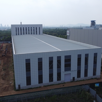 Q345 स्टील स्ट्रक्चर वर्कशॉप एच सेक्शन कॉलम हॉट डिप गैल्वेनाइज्ड