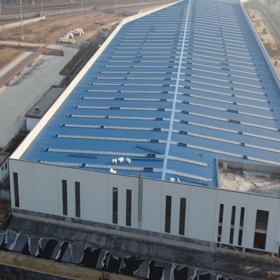 प्रीफैब स्टील स्ट्रक्चर वर्कशॉप Q235B Q355B ASTM A36 50-वर्षीय जीवन