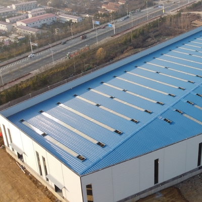 सामग्री भंडारण के लिए बड़े स्पैन स्टील आर्च भवन Q235B Q355B